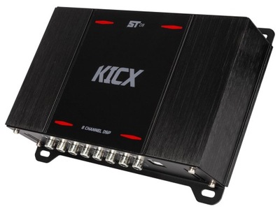 KICX ST D8 - 8 kanałowy PROCESOR DSP z wbudowanym 4 kanałowym WZMACNIACZEM