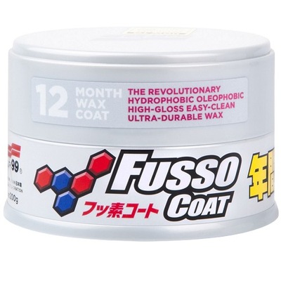 SOFT99 FUSSO COAT 12 MONTHS WAX LIGHT WOSK AUTO DO JASNYCH LAKIEROW  