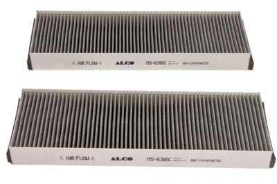 ALCO FILTER FILTRO CABINAS AUDI A6,R8, VW XL1 05.04-> Z AKTYWNYM WEGLEM 2 PIEZAS  