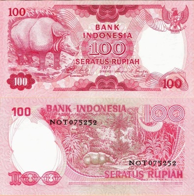 Indonezja 1977 - 100 rupiah - Pick 116 UNC
