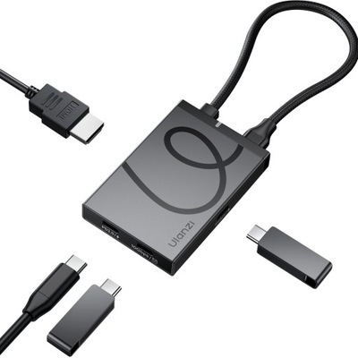 HUB Rozdzielacz 4w1 USB TYPE-C na 1x HDMI 4K 3x USB-C PD3.0 10Gbps Ulanzi