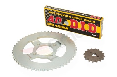 ZĘBATKA PRZÓD TYŁ ŁAŃCUCH DID ROMET ZETKA 50