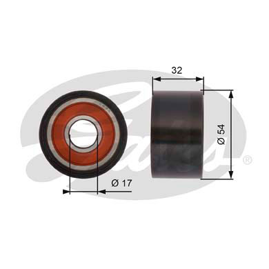 ROLLO PROPULSOR CORREA DISTRIBUCIÓN GATES T42167  