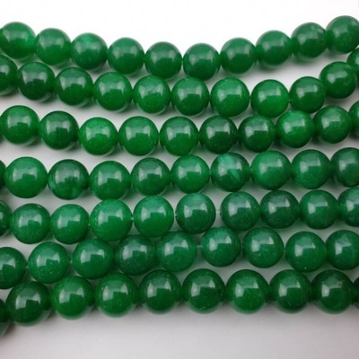 Jadeit zielony kula ~10 mm 5 szt.