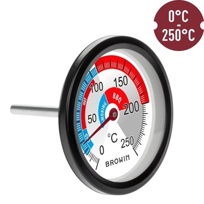 Termometr do WĘDZARNI GRILLA BBQ Z GWINTEM 0-250°C