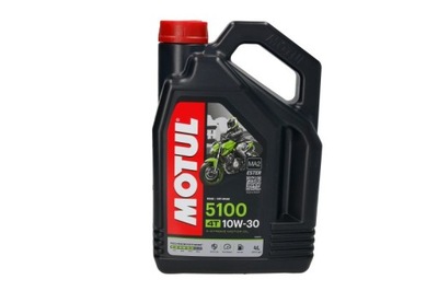 МАСЛО МОТОРНОЕ 4T 10W30 MOTUL 5100 4L 4T WZBOGACONY ESTRAMI, API SM JASO MA