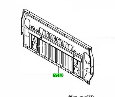 Крышка багажника задняя задняя крышка борт toyota hilux 2015- фото №1