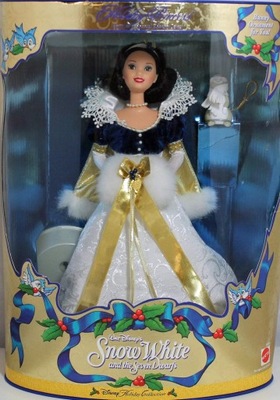 BARBIE COLLECTOR SNOW WHITE HOLIDAY PRINCESS LALKA