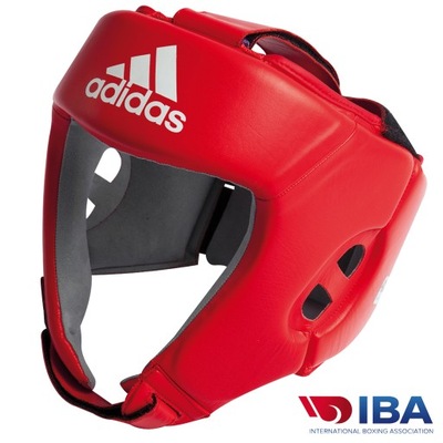 Kask bokserski adidas IBA L czerwony