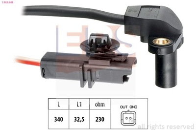 SENSOR POSICIÓN DE EJE CIGÜEÑAL RENAULT LAGUNA II 2,0 16V 02- 1-953-549  