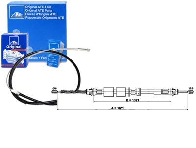 ATE CABLE CABLE FRENOS DE MANO ATE, 24.3727-063  