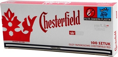 Gilzy papierosowe CHESTERFIELD RED 100szt