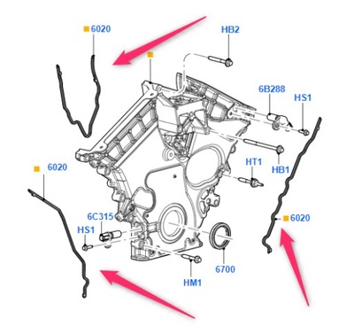 FORRO DIFUSORES DISTRIBUCIÓN FORD MONDEO 3 2.5- 3.0 V6  