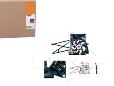 Nrf вентилятор радиатора opel vectra b фото №1