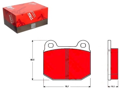 Комплект гальмівних колодок гальмівних trw 90297412 9293345 9 фото №1