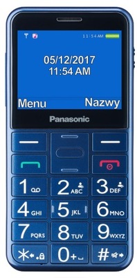 Telefon komórkowy Panasonic KX-TU155 64 MB / 0 KB niebieski