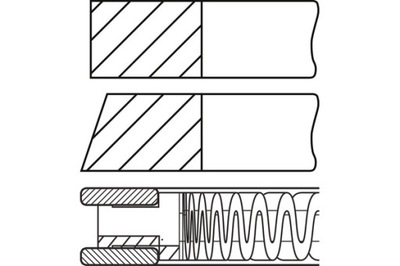 GOETZE 78 STD 1.2-1.2-2 КОМПЛЕКТ КОЛЬЦА ПОРШНЯ LADA XRAY NISSAN CUBE