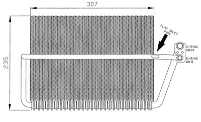 EVAPORATOR AIR CONDITIONER MERCEDES E CLASS W210 95- NRF  