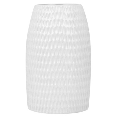 Wazon dekoracyjny ceramiczny biały LINZI