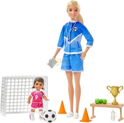 LALKA BARBIE Trenerka Piłki Nożnej GLM47 Mattel