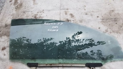 Toyota avensis t25 скло двері правий перед фото №1