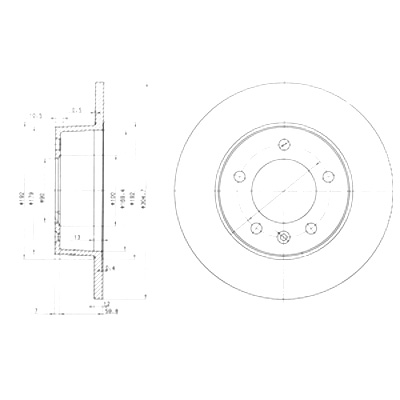 DRIVE+ DISCOS DE FRENADO 2SZT. PARTE TRASERA OPEL MOVANO A 1.9D 00-01 PELNA  