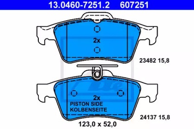 PADS BRAKE RENAULT ATE  