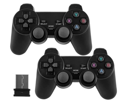 DWA BEZPRZEWODOWE PADY DO GRY RETRO KONSOLA RETRO KONTROLER GAMEPAD USB