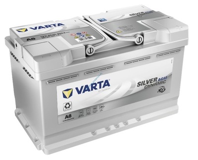 VARTA A6 SILVER DYNAMIC AGM 12V 80Ah / 800A START-STOP VARTA F21 580901080