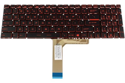 KLAWIATURA DO MSI MS-1799 MS-179B / LED RED