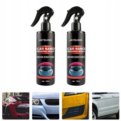 2 BUTELEK AUTO NANO REPARACIÓN SPRAY CAR WAX  