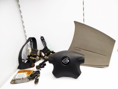 Almera tino подушки безопасности подушка безопасности датчик ремни фото №1