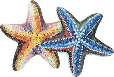Zawieszka dekoracyjna metalowa w kształcie rozgwiazdy 2szt 16,5cm