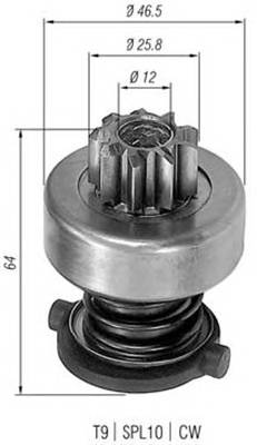 BENDIKS СТАРТЕРА TMB454 LUCAS PEUGEOT 305