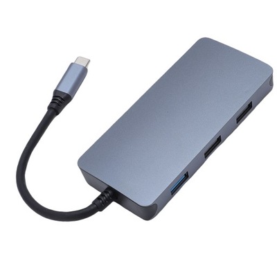 8 w 1 stacja dokowania 4K typ C PD USB3.0 USB2.0 RJ45 HD interfejs PV