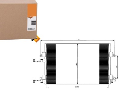 Nrf конденсатор радіатор кондиціонера 8200332851 43 фото №1