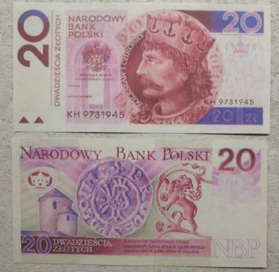 2079 - Projekt banknotu 20 zł 1994 Andrzej Heidrich wersja 1