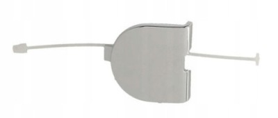 Заглушка бампера фаркоп задняя fiat 500 2007-2015 chro фото №1