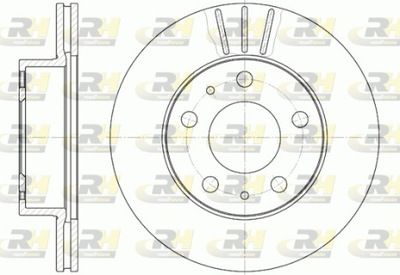 DISCO DE FRENADO 300X24 V 5-OTW RH 6504.10  