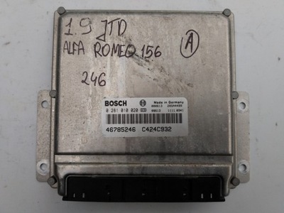 БЛОК УПРАВЛЕНИЯ ДВИГАТЕЛЯ 46785246 ALFA ROMEO 156 1,9 JTD