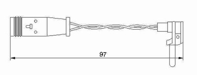 SENSOR KLOCK. DE FRENADO DB C,E,S-KLASA  