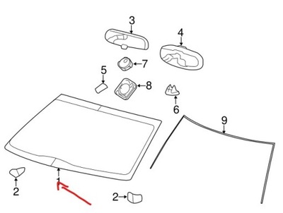 Стекло лобовое ford f-150 2014 dl3z-1503100-b фото №1