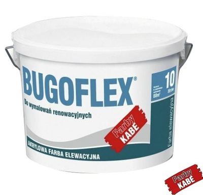 KABE BUGOFLEX FARBA ELEWACYJNA AKRYLOWA 10l BIAŁA