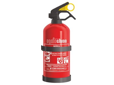 EXTINGUIDOR DE POLVO BC 1KG CON PERCHERO  