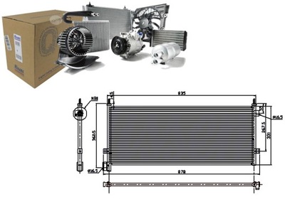 CONDENSADOR DE ACONDICIONADOR 835X331X22 VOLVO FH12 FH16 NH12 08.93- NISSENS  