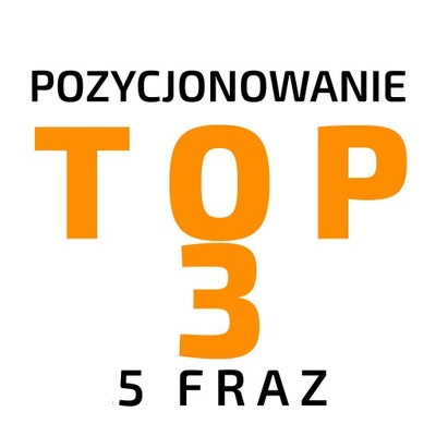 ROCZNE POZYCJONOWANIE 5 fraz do TOP 3