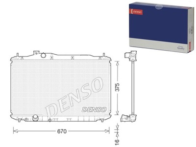 AUŠINTUVAS VARIKLIO VANDENS HONDA CIVIC VIII 2.0 09.06- DENSO 