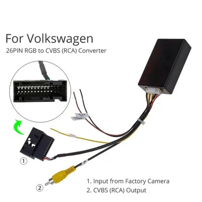 26PIN RGB TO CVBS CONVERTER VOLKSWAGEN FOR VW
