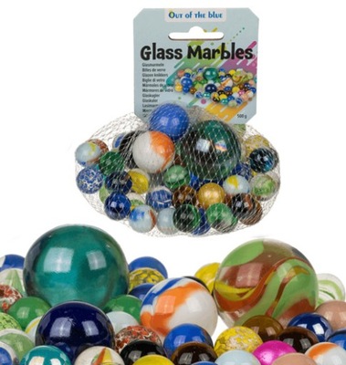 KULKI SZKLANE Glass Marbles 500 g w siatce