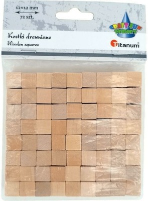 Kostki drewniane 12x12mm